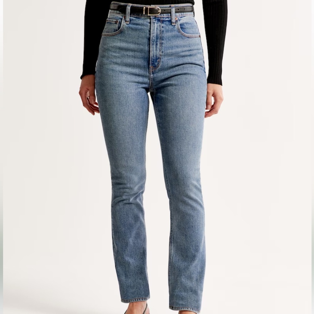 Abercrombie Slim Straight Jeans CURVE LOVE Size 23